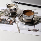 Clarke Designer Coffee Cup – Stainless Steel Construction with Sleek Minimalist Style