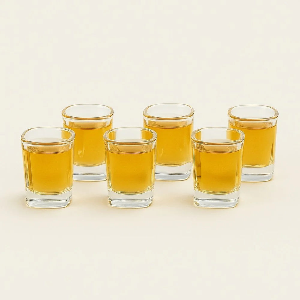 Crystal clear baijiu and whiskey glasses set of 6 or 12